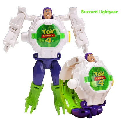 Cartoon Projection Electronic Watch - Fun Deformation Toy Surprise Gift for Children
