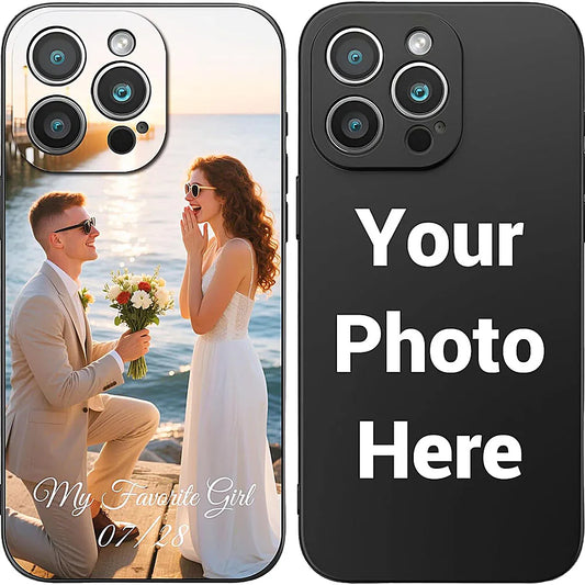 Custom Matte iPhone Case - Personalized Photo Soft Cover for iPhone 7 to 17 Pro Max, Plus & Mini