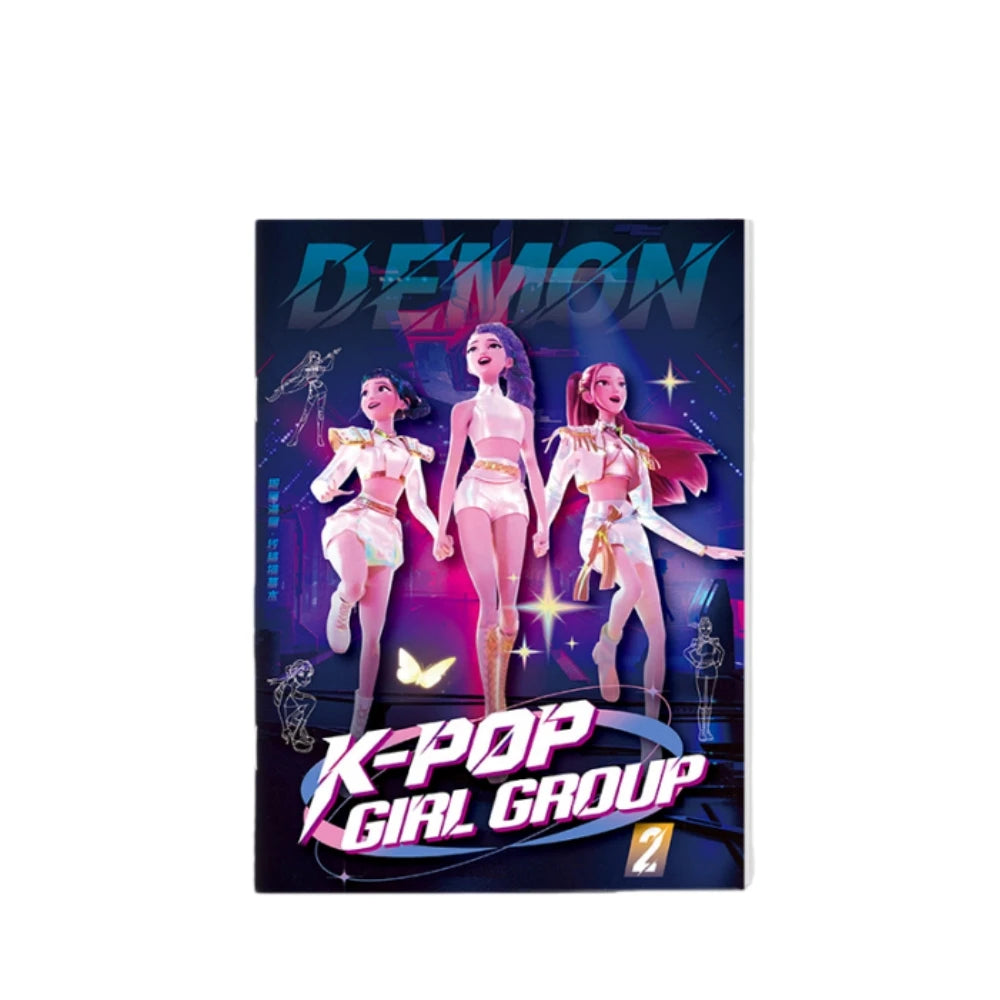 2025 KPop Demon Hunter Coloring Book – Line Drawing Picture Book, Painting Activity for Kids, Birthday Gift