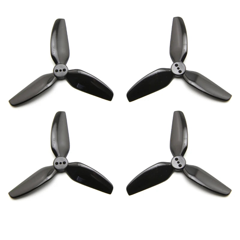 2 Pairs HQProp T3X3X3 3030 3-Blade Propellers – CW & CCW for RC FPV Freestyle 3" Toothpick & Cinewhoop Ducted Drones