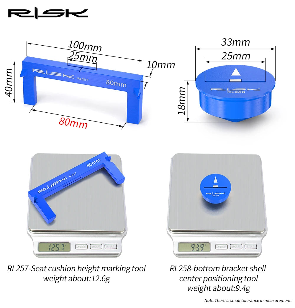 RISK Bicycle Seat Cushion Height Measuring Tool – Bike Fitting & Measurement Gauge