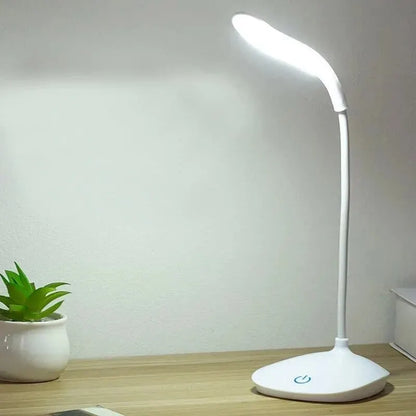 LED Eye Protection Desk Lamp – Touch Dimmable USB Reading Light for Office, Study, Dormitory & Bedroom Night Lighting