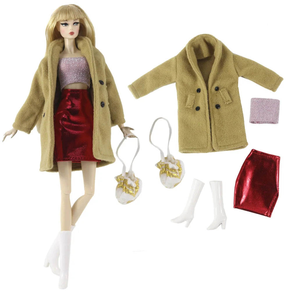 1:6 Scale Doll Clothes Set – Dress Outfit for 11.5-inch (30cm) Dolls, Multiple Styles for Girls’ Gifts