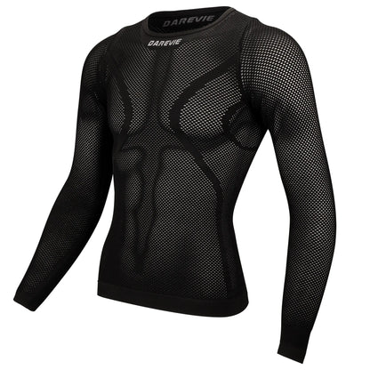 DAREVIE Cycling Base Layer - Seamless Compression Full Sleeve Underwear, Breathable MTB & Road Bike Vest (2023)