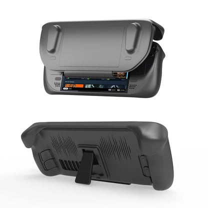 Back Cooling Cover with Sliding Shell for Steam Deck — Hard Protective Case with Kickstand Gaming Accessory