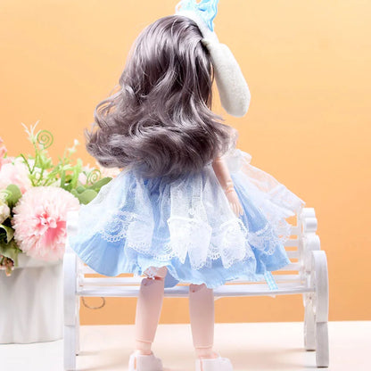30cm 1/6 BJD Princess Doll – 23-Joint Movable Girl Doll with Clothes, Birthday Gift Toy