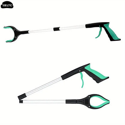 81cm Foldable Litter Picker - Portable Long Handle Garbage Grabber, Arm Extender Tool for Garden and Outdoor Clean-Up