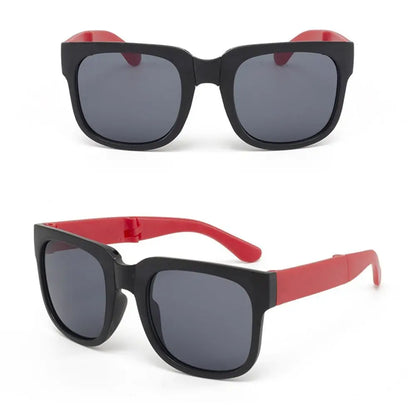 Square Frame Kids Sunglasses – UV400 Foldable Outdoor Eyewear for Toddler Boys & Girls