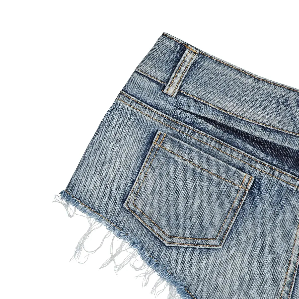 Sexy Low Waist Perforated Denim Shorts – Summer Fashion Casual Hot Pants for Women
