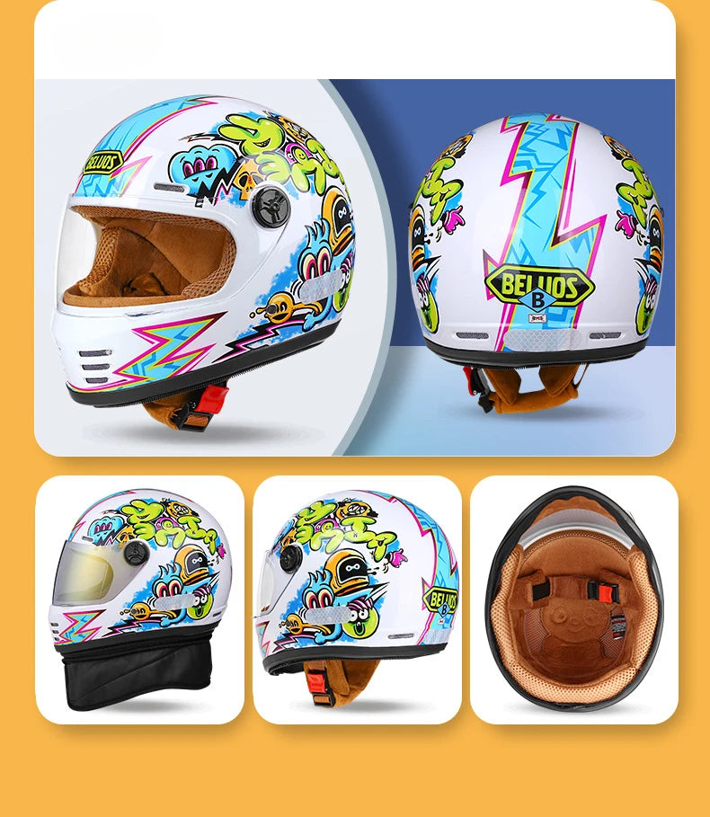 Children's Motorcycle Helmet - Boys & Girls Safety Half Helmet for Summer, Scooter & Bike Accessories for Kids