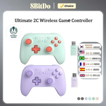 8BitDo Ultimate 2C Wireless Gaming Controller – Hall Effect Gamepad for PC, Windows, Steam Deck, Raspberry Pi & Android