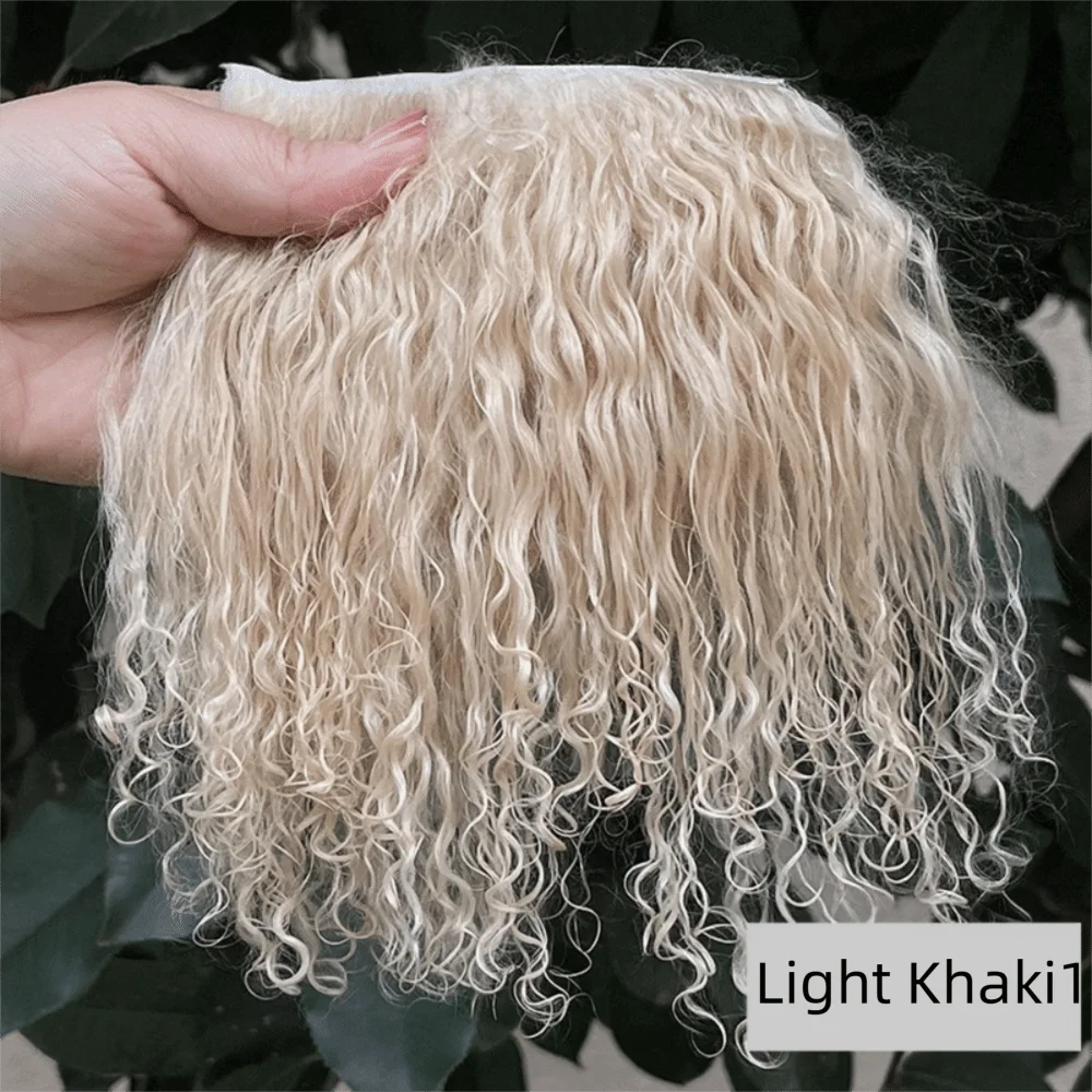 Mongolia Fur Sheepskin Curly Hair Extensions — Cute Wool Texture Wigs for SD, Blyth & BJD Dolls