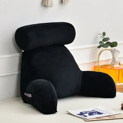 Ultra Soft Memory Foam Reading Pillow – Office & Sofa Back Cushion, Lumbar Support for Bedside & Backrest Relief