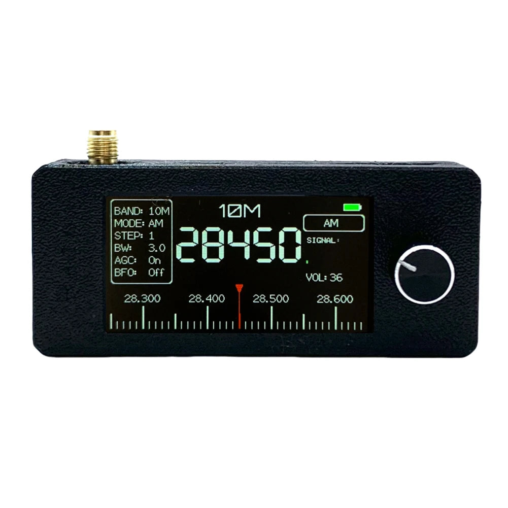 SI4732 Portable All-Band Radio – 0.5-108MHz AM/FM/LSB/USB, 1.9" IPS Screen, Mini HF SW MW VHF Radio Receiver