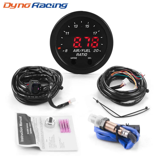 30-0300 X-Series Wideband O2 Air Fuel Ratio Gauge Kit — LSU 4.9 0258017025 Oxygen Sensor with AFR Controller Gauge