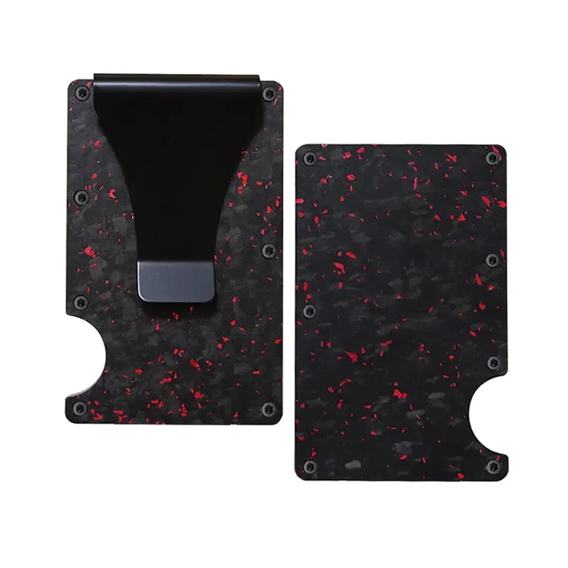 Carbon Fiber Minimalist Slim Wallet for Men – RFID-Blocking Credit Card Holder & Cashback Cardholder Case