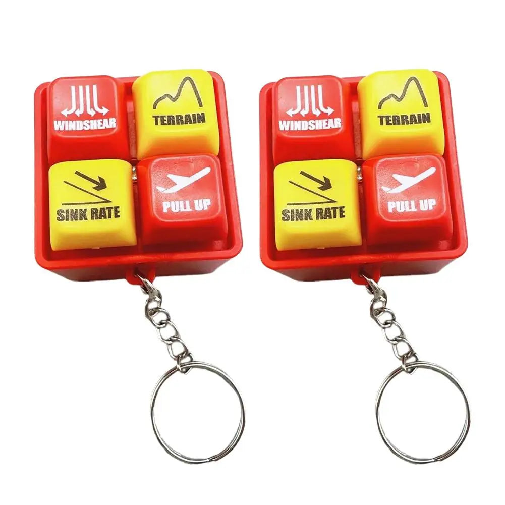 Boeing & Airbus Pilot Keychain – 737 EGPWS Warning Sound Simulator, Commercial Aircraft Car & Crew Gift