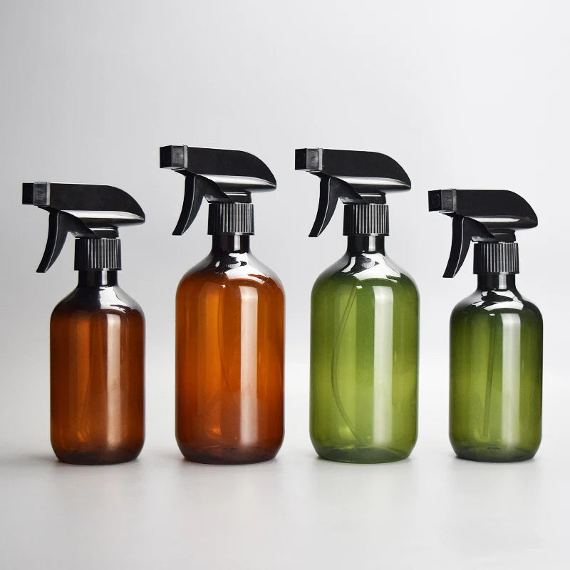 300/500ml High Pressure Plastic Spray Bottle — Refillable Water Mist Container for Hair Styling and Hairdressing