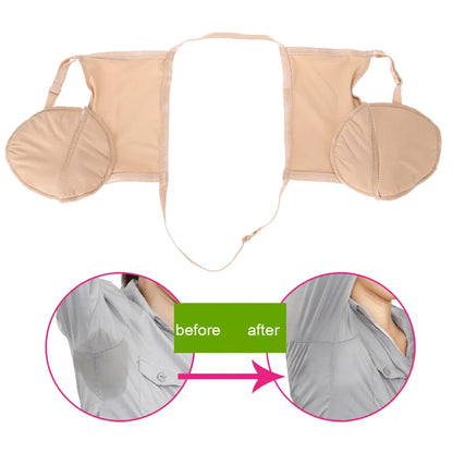 Reusable Underarm Sweat Pads - Washable Absorbent Deodorant Shields for Daily Wear