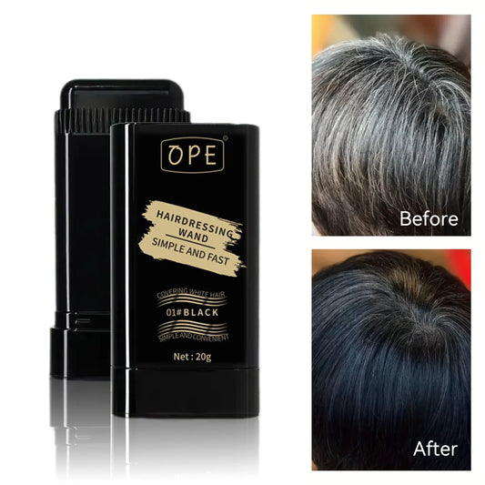 20g Quick Hair Dye Stick – Permanent Hair Color with Portable Applicator Brush for At-Home Touch-Ups