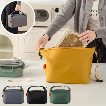 Insulated Lunch Pack Bento Bag — Aluminium Foil Portable Ice Bag for Picnic, Dinner & Food Storage Handbag