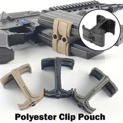 Tactical Magazine Clip Holder - Dual Parallel Mag Link Accessory for AK AR15 M4 Airsoft