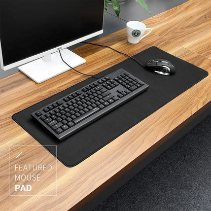 XXL Extended Gaming Mouse Pad 900x400mm – Black Desk Mat for Keyboard & Mouse, Non-Slip Computer Carpet for Office & Gaming Setup