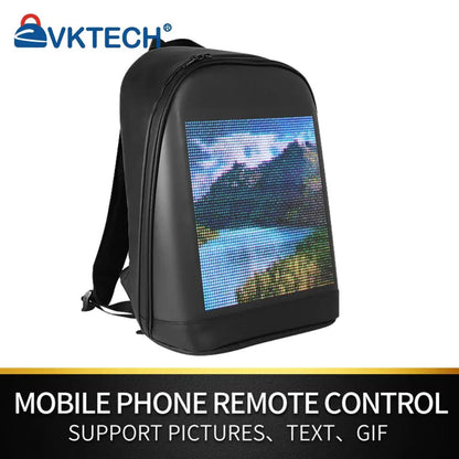 LED Display Advertising Backpack Laptop Bag – Smart Business Travel Billboard Screen Backpack for Promotion & Outdoor Use