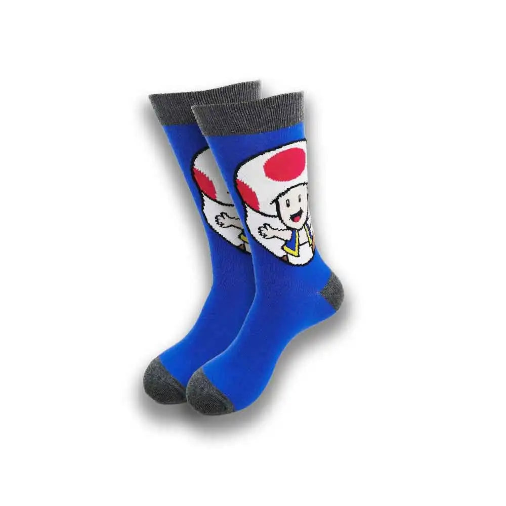Cartoon Animation Fashion Socks for Men & Women – Autumn Winter Street Style Trendy Casual Combed Cotton Socks