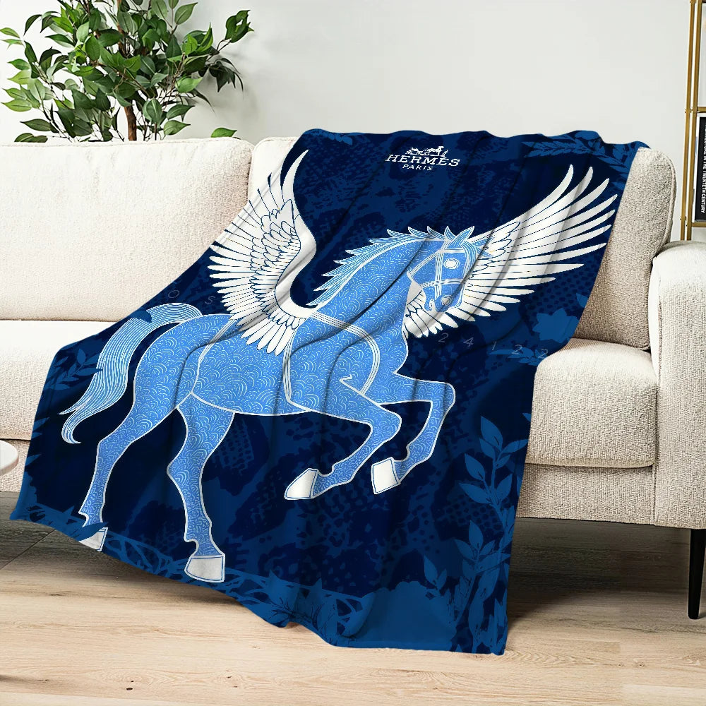 Luxury Plush Fashion Blanket – Soft Warm Flannel for Sofa, Bedroom, Office & Travel Gift