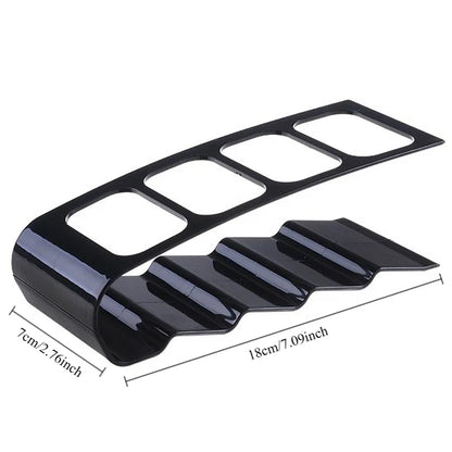 4-Compartment Remote Control Organizer - Multi-Purpose Plastic Desktop Storage Holder