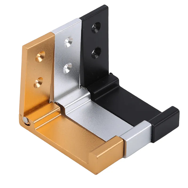 Folding Wall Door Hooks - Rustproof Towel and Coat Hangers, Aluminum Alloy, Foldable Single Hook for Kitchen, Bathroom, and More
