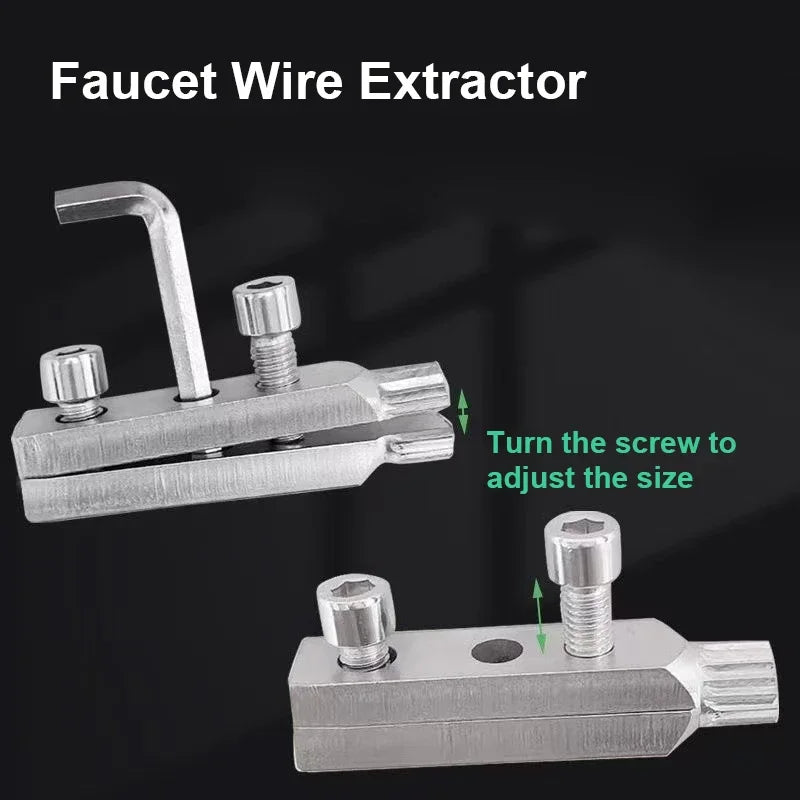 Broken Wire Extractor Tool - Tap Screw Remover for Faucet, Valve & Plumbing Bolt Repair