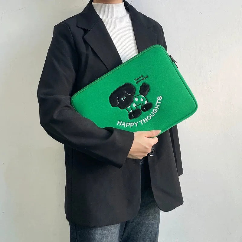 Cute Insulated Laptop Sleeves - Shockproof Pouch Bag for 13 13.3 14 15 15.6 Inch MacBook Air and Pro M2, Stylish Computer Accessories