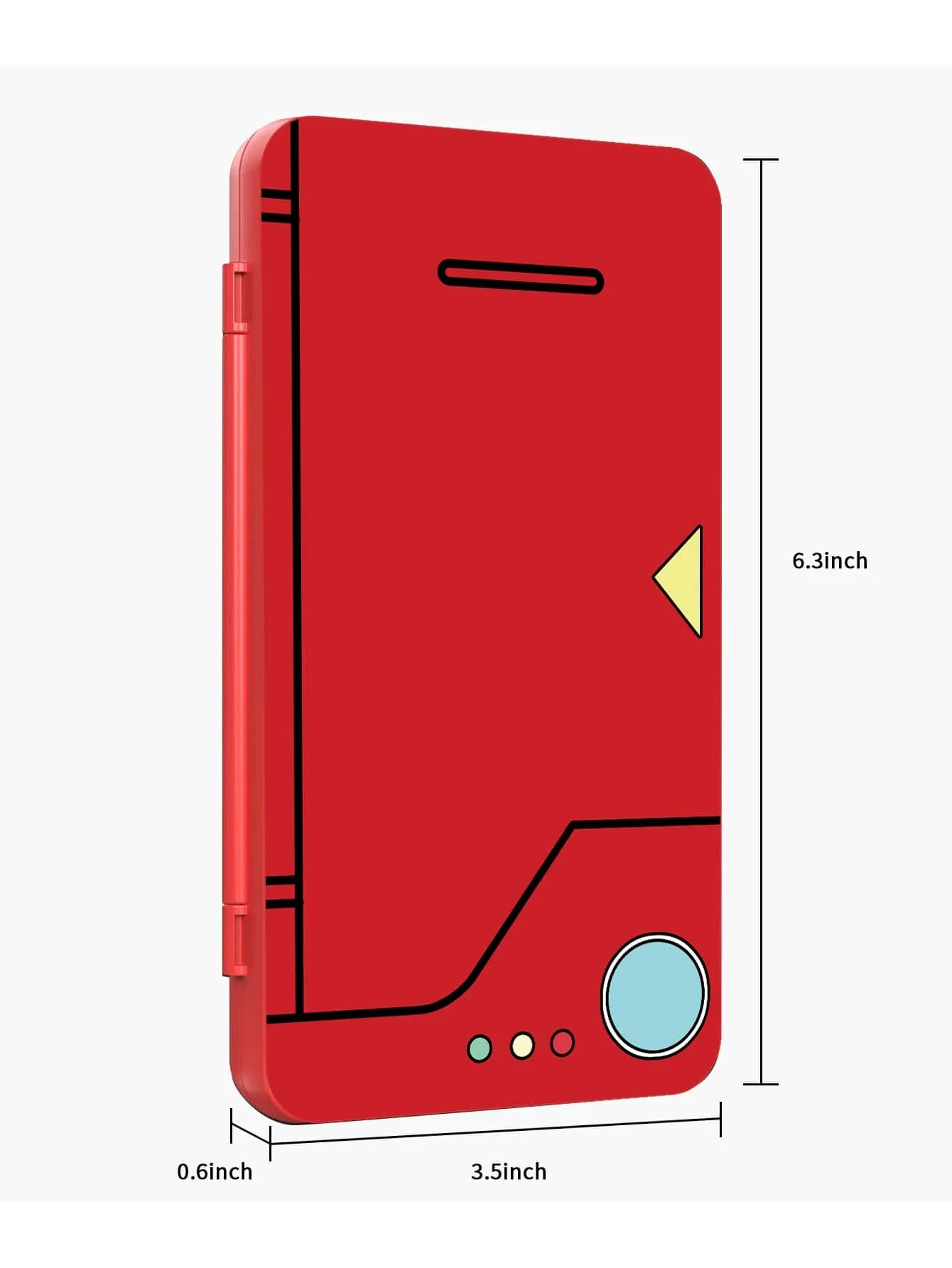 24-in-1 Magnetic Absorption Game Card Reader for Switch, Red Cassette Holder