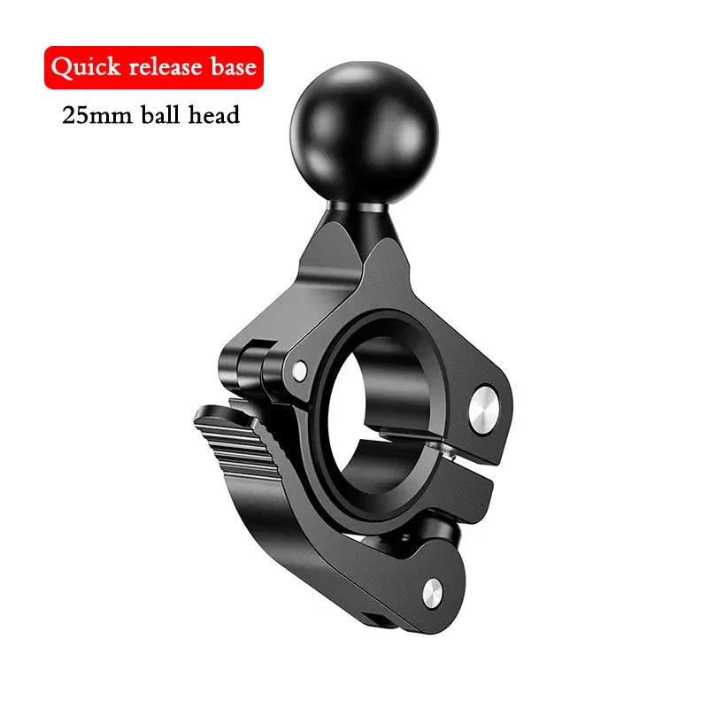 1" Ball Head Adapter Mount for Motorcycle Handlebar – Rearview Mirror Bracket for DJI, GoPro & Insta360 Cameras