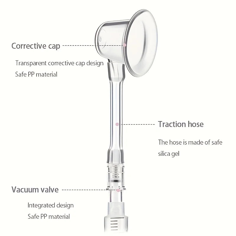 Nipple Inversion Corrector - Gentle Breastfeeding Aid for Flat, Inverted, and Short Nipples