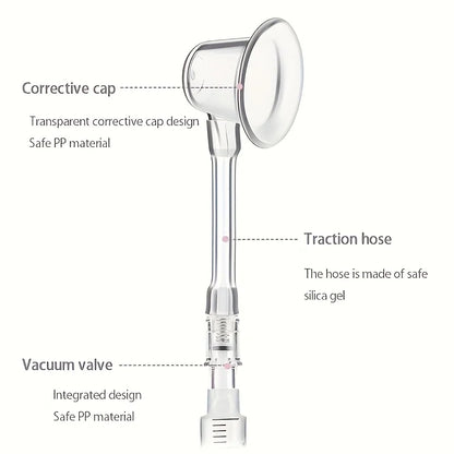 Nipple Inversion Corrector - Gentle Breastfeeding Aid for Flat, Inverted, and Short Nipples