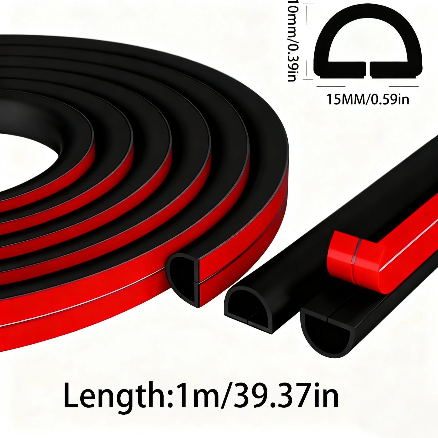 Cable Management Sleeve - 118" Self-Adhesive PVC Cord Hider for Wall & Floor, Insulated Wire Cover