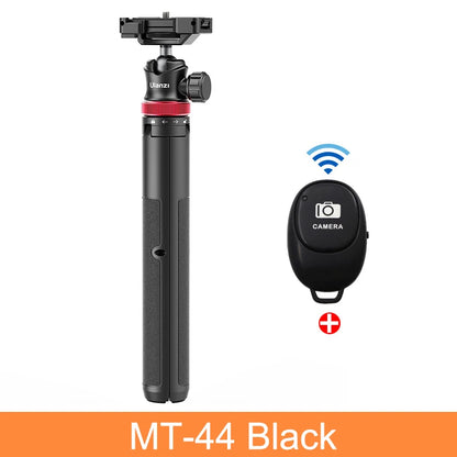 ULANZI MT-44 Tripod – Smartphone Vlog Tripod with Cold Shoe & Phone Mount Holder for Mobile & SLR Cameras