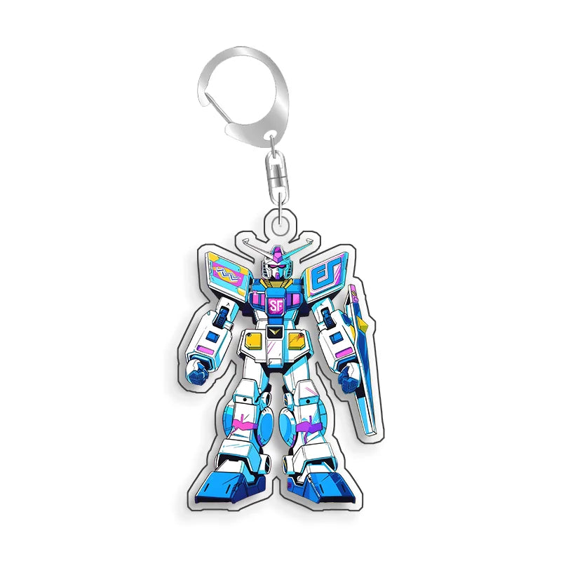 Gundam Freedom ZGMF-X10A Keychain - Recycled Acrylic Anime Backpack Pendant and Collectible Gift for Fans