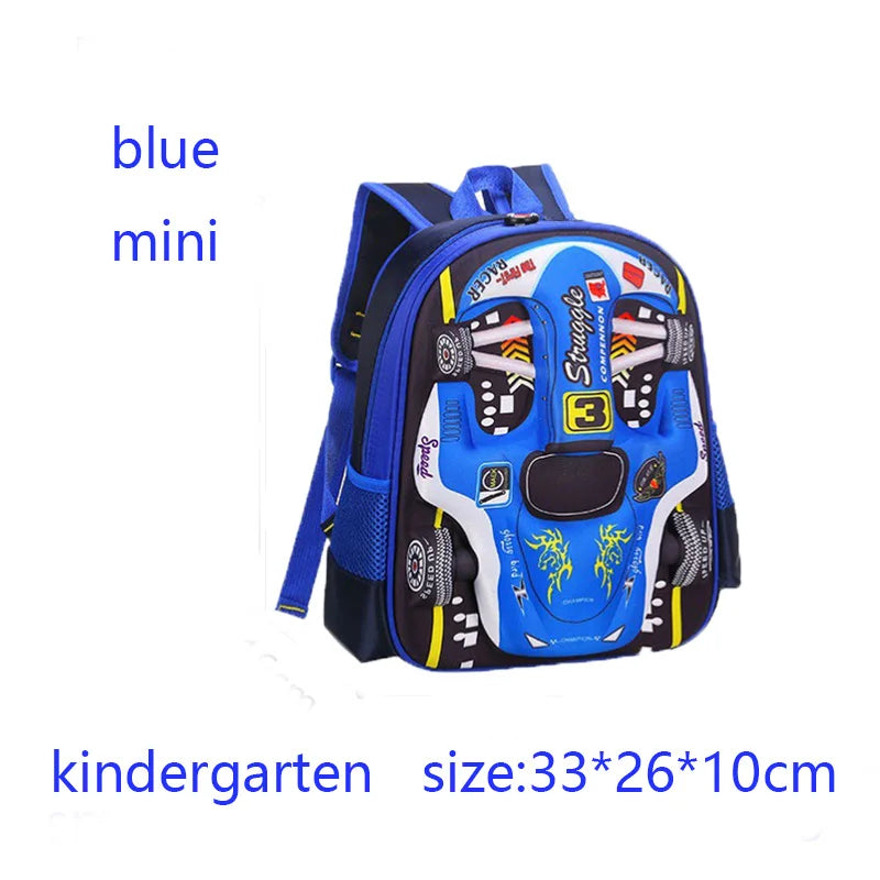 Waterproof 3D Kids Backpack - Lightweight Preschool & Kindergarten School Bag for Boys and Girls