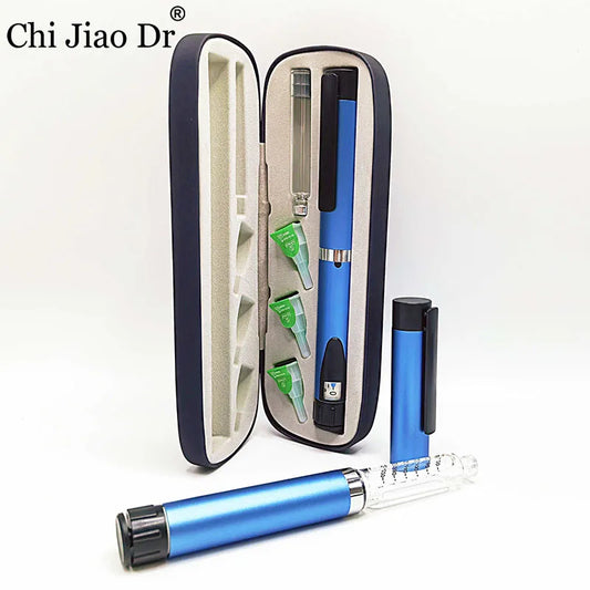 ChiJiaoDr Reusable Metal Insulin Pen — Sterile 3ml Cartridge Injection Syringe for Safe Medication Delivery