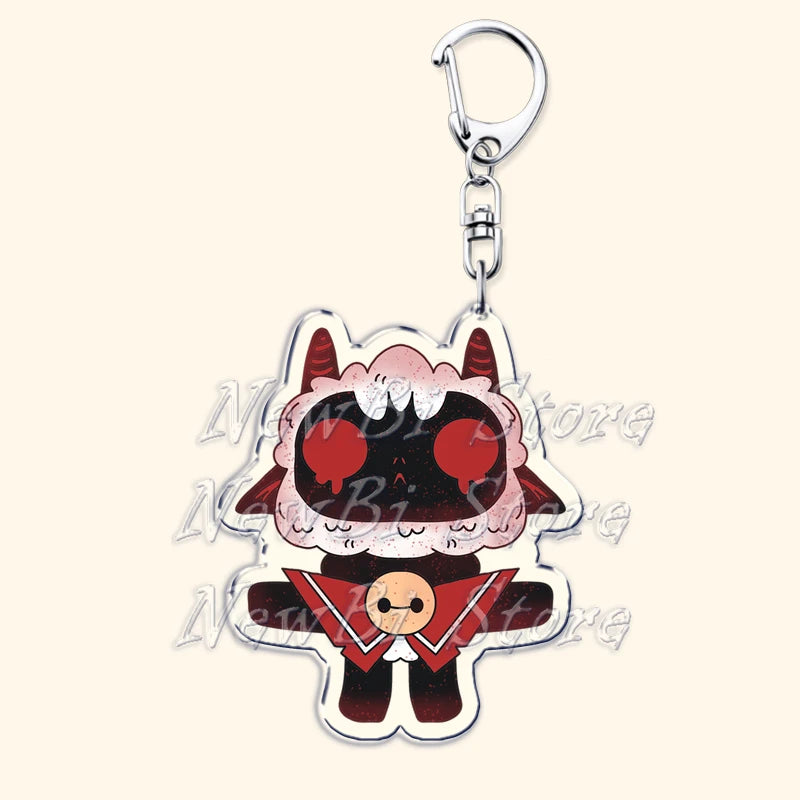 Funny Dark Video Game Sheep Keychain – Cute Lamb & Goat Bag Accessory Gamer Gift