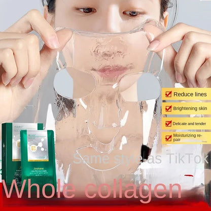 TikTok Hot Sale Seaweed Collagen Crystal Mask – Replenishing Fruit Jelly Skin Care, Transparent Masque