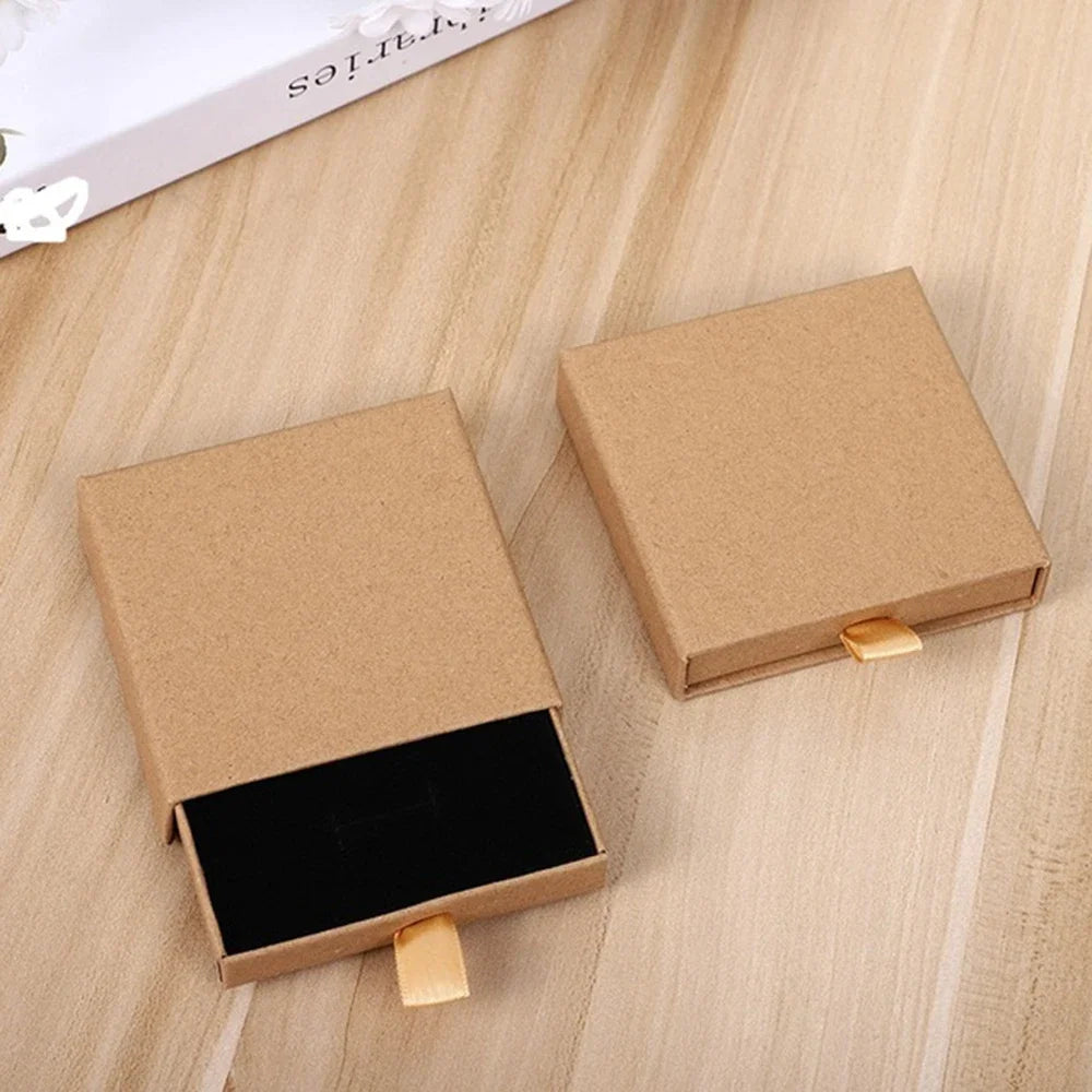 Creative Jewelry Drawer Box – Solid Color Storage Organizer for Necklace, Rings, Earrings & Bracelets, Gift Packaging 2022