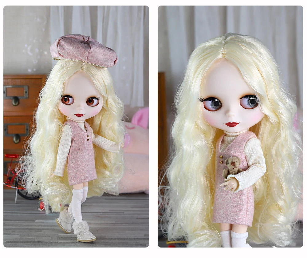 ICY DBS Blythe Doll 1/6 BJD – 30cm Joint Body Set with Random Eyes, Anime Girl Toy Gift