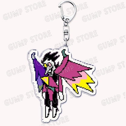 Deltarune & Undertale Keychains – Ralsei, Kris, Susie & Spamton Fan Gaming Accessories