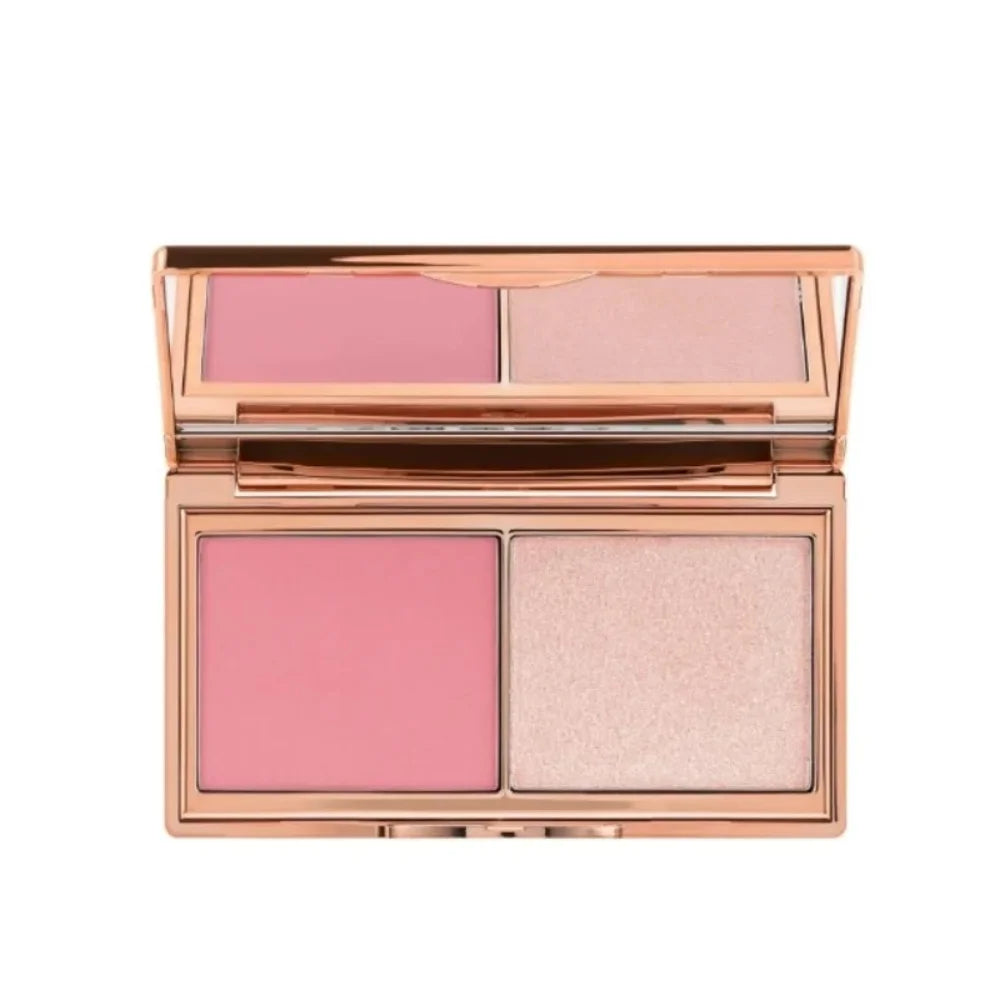 Charlotte Tilbury Makeup Set - Lip Balm Facial Setting Powder Liquid Foundation & Moisturizing Setting Spray Cosmetics