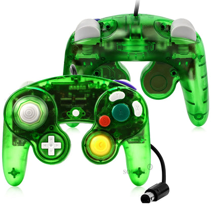 Transparent Wired Game Controller for GameCube NGC – Replacement Handheld Joystick for Video Game Console